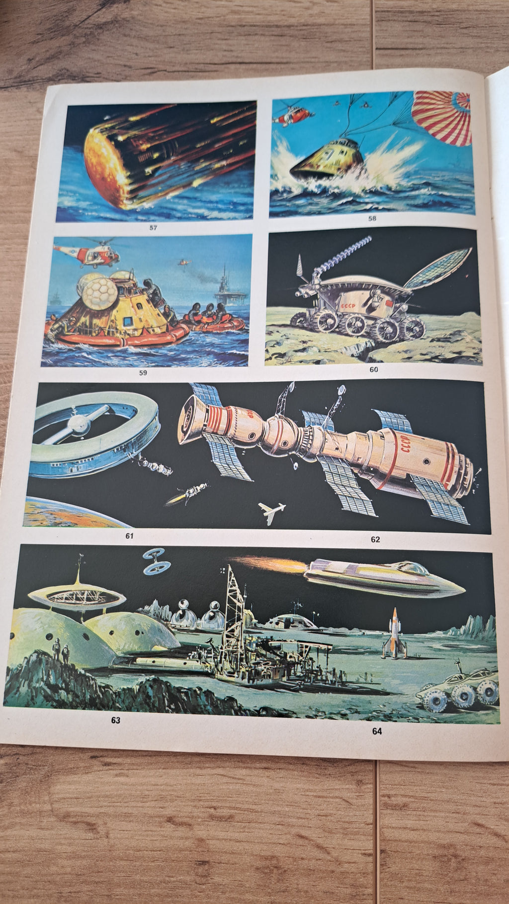 Anni 70 meravigliose figurine per le mie ricerche la luna e le conquiste spaziali n°44