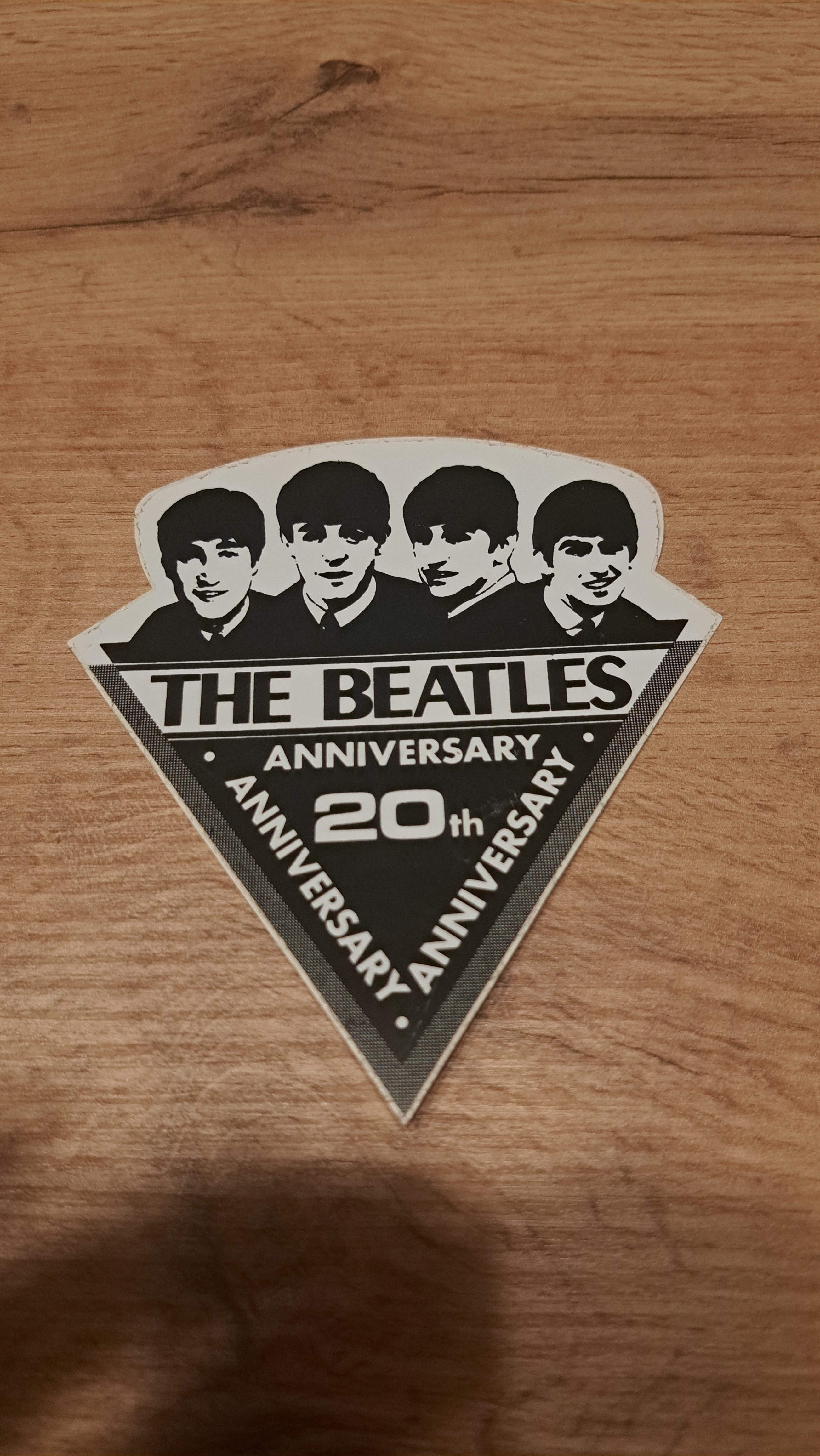 Adesivo vintage The Beatles 20° anniversario