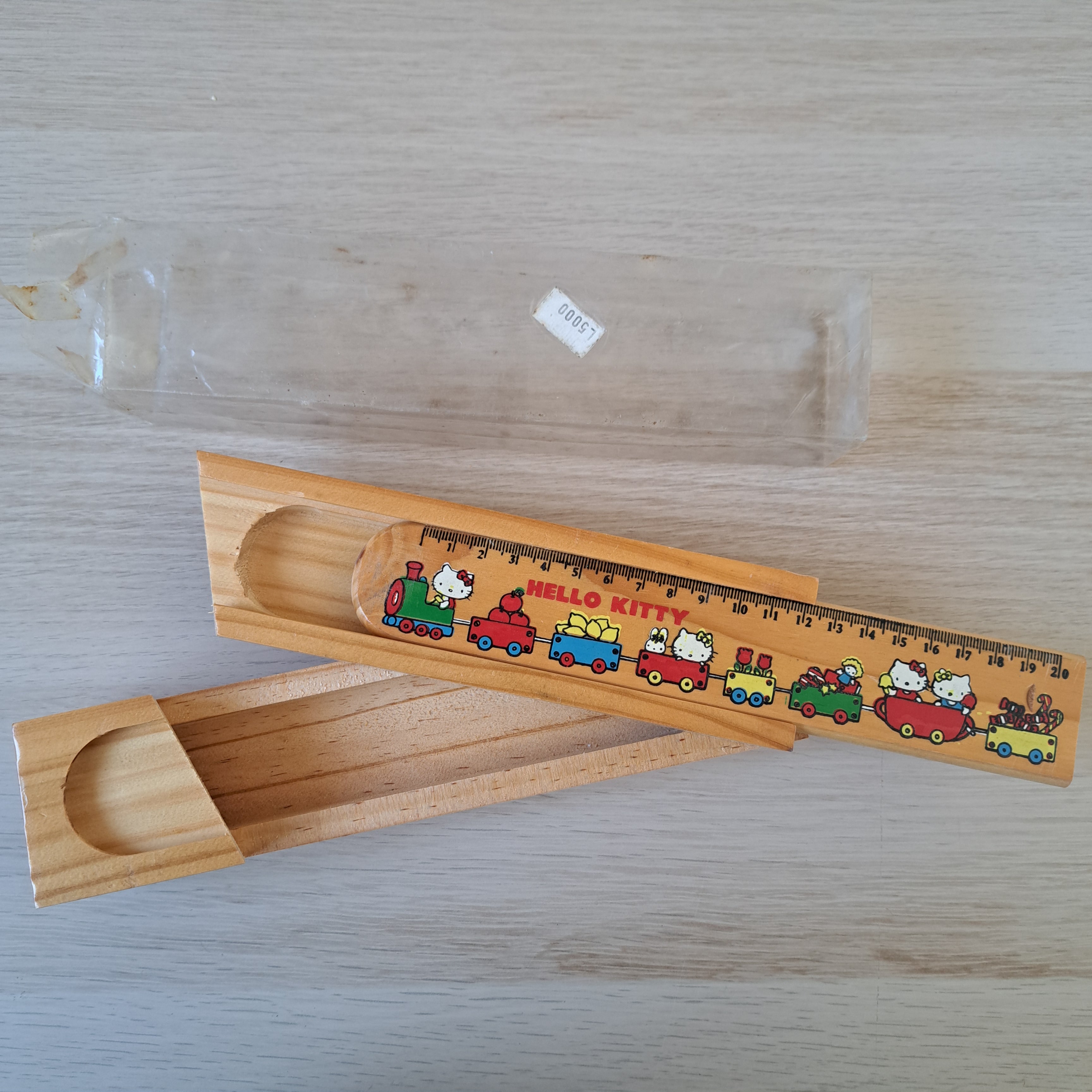 Astuccio in legno vintage hello kitty