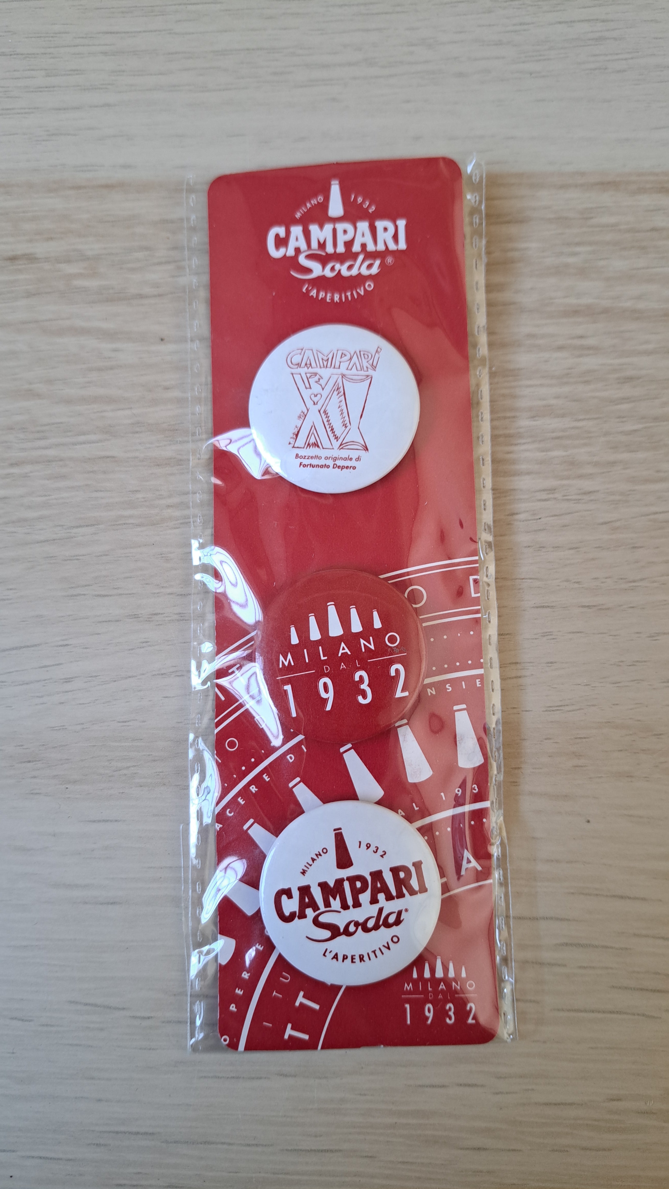 Set 3 spille campari soda