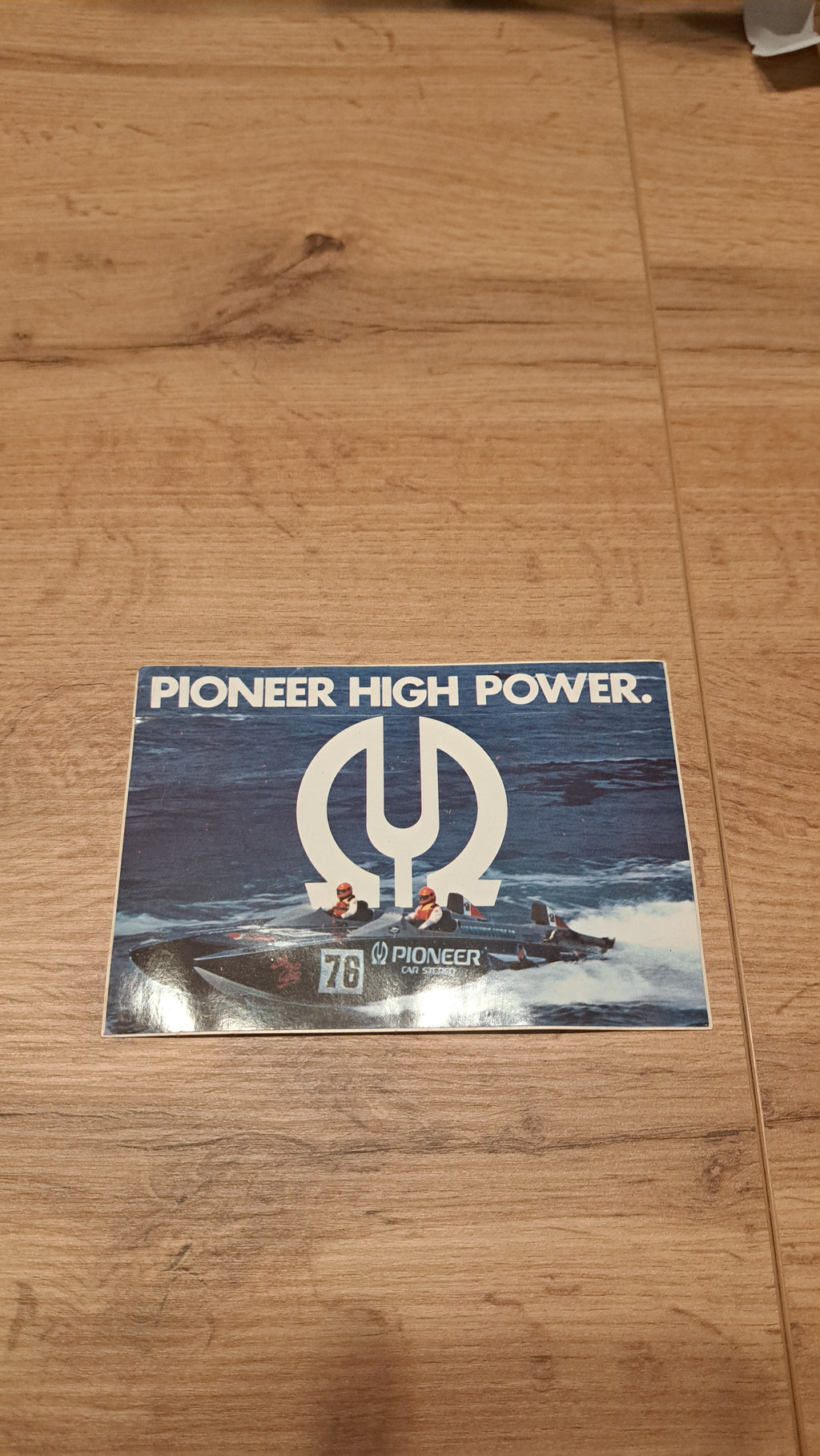 Adesivo vintage Pioneer high power