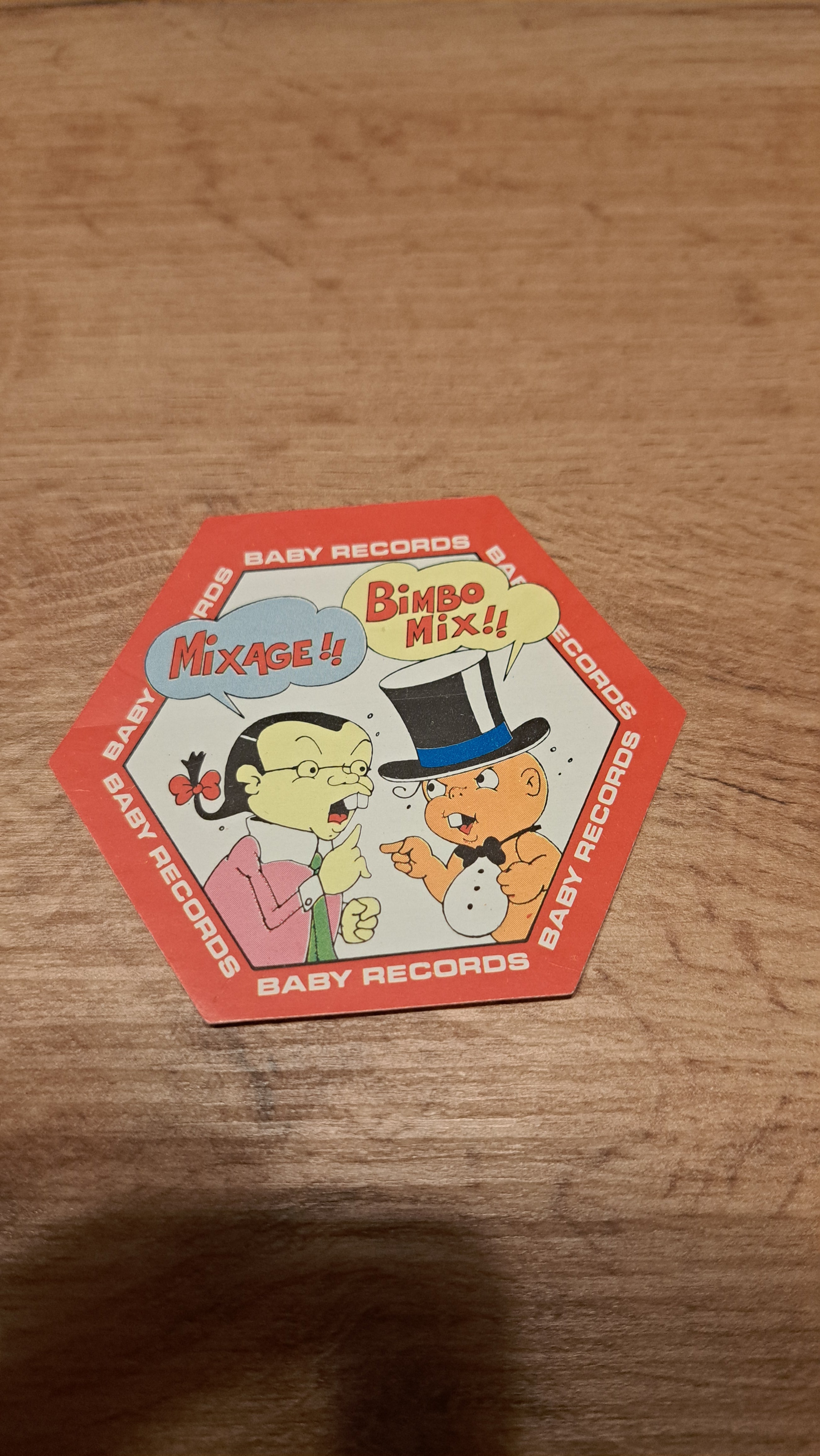 Adesivo vintage baby records anni 80